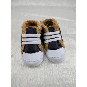Oscar Baby Kışlık Bebek Ayakkabısı Yumuşak Ilkadım Tabansız  Velboa Tüylü Astar