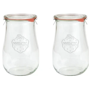 1750 ml Cam Kavanoz Lale Serisi (2 Adet)