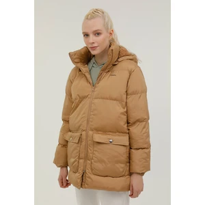 W-Bella Coat 2pr Camel Kadın Uzun Kaban