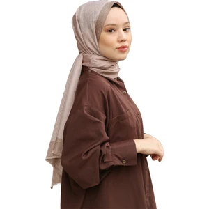 Hint Ipek Monogram Şal - Karamel