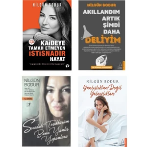 Akıllandım Artık Şimdi - Yanlışlıktan Değil Yalnızlıktan - Sıradaki Teşekkürüm - Kaideye Tamah - 4 Kitap - Nilgün Bodur