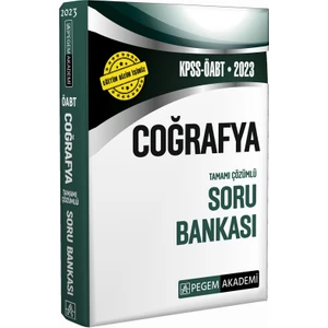 Pegem Akademi Yayıncılık 2023 KPSS ÖABT Coğrafya Soru Bankası