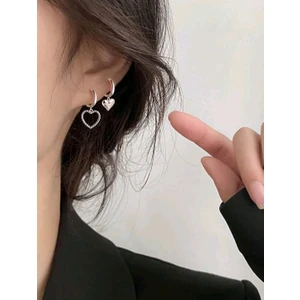 İslim Butik İkili Kalpli Küpe