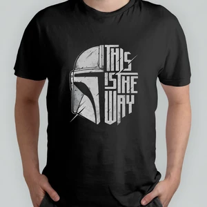 This Is The Way - Mandalorian %100 Pamuklu Bisiklet Yaka T-Shirt Model - 1