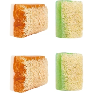 El Yapımı Doğal Kabak Lifli Eşek Sütü Bal& Aloe Vera Sabun 4'lü Set 400GR