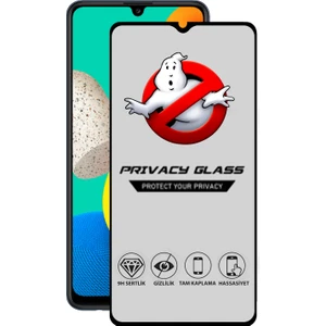 Caseart Samsung Galaxy M32 Tam Kaplayan Gizli Hayalet Temperli Ekran Koruyucu Cam