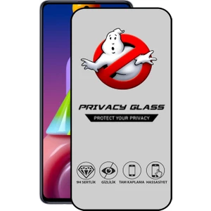 Caseart Samsung Galaxy M51 Tam Kaplayan Gizli Hayalet Temperli Ekran Koruyucu Cam