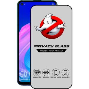 Caseart Huawei P40 Lite E Tam Kaplayan Gizli Hayalet Temperli Ekran Koruyucu Cam