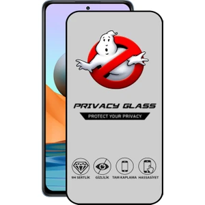 Caseart Xiaomi Redmi Note 10 Pro Tam Kaplayan Gizli Hayalet Temperli Ekran Koruyucu Cam