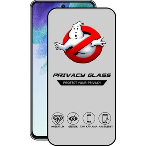 Caseart Samsung Galaxy S21 Fe Tam Kaplayan Gizli Hayalet Temperli Ekran Koruyucu Cam