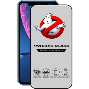 Caseart Apple iPhone Xr Tam Kaplayan Gizli Hayalet Temperli Ekran Koruyucu Cam