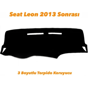 Ucuz Oto Kılıfı Seat Leon 2013 Sonrası 3 Boyutlu Halı Torpido Koruyucu