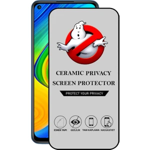 Caseart Xiaomi Redmi Note 9 Görünmez Tam Kaplayan Seramik Ekran Koruyucu Esnek Cam