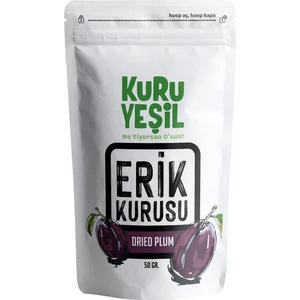 Kuru Yeşil Erik Kurusu ,Kuru Meyve , Dried Plum, Şeker İlavesiz Plum ,Kurutulmuş Erik ,kuru Erik 50 gr