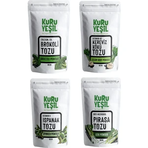 Ispanak -  Brokoli -  Pırasa  - Kereviz -  Kuru Sebze Tozu - Dry Vegetable Powder Pack  - 400 gr