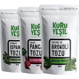Brokoli Tozu , Pancar Tozu, Ispanak Tozu , Dry Vegetable Powders ,Kuru Sebze Paketi 300 gr