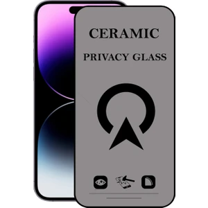 Kzy Apple iPhone 14 Pro Max Tam Kaplayan Parlak Seramik Nano Esnek Hayalet Ekran Koruyucu