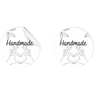 Anka Design Kuşe Sticker (4X4CM) 36 Adet - Handmade -