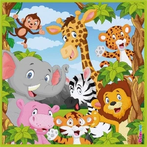 Çıtı Pıtı Store Safari Serisi Hayvanlar Temalı Kağıt Peçete 33 x 33 cm 16'lı