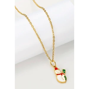 New Obsessions Yılbaşı Kolye Kardan Adam Charm Sallantılı Kolye