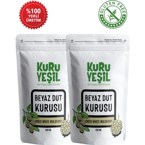 Kuru Yeşil - Beyaz Dut Kurusu - White Mulberry - Dried Fruit -  300 Gr
