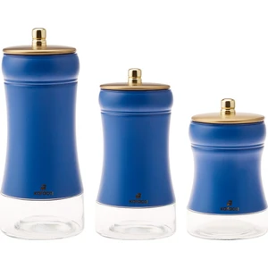 Blue Berry 3 Parça Vakumlu Cam Saklama Kabı