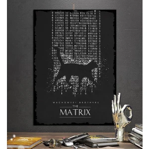 The Matrixefsane Film Tasarım 50X70CM Hediyelik Dekoratif 8mm Ahşap Tablo