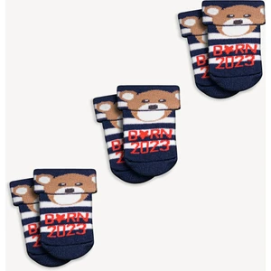 Mono Socks Yeni Doğan Born 2023 3'lü Havlu Çorap