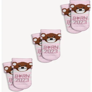 Mono Socks Yeni Doğan Born 2023 3'lü Havlu Çorap