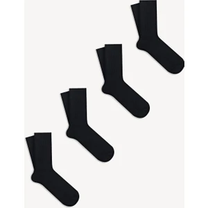 Mono Socks 4'lü Düz Soket Doktor Çorap