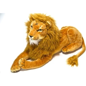 Top Rock Store Oyuncak Yatan Peluş Aslan Kuyruk Uzunluğuyla 50 cm