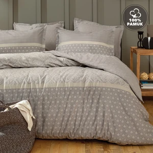 Bedding Amora Tek Kişilik Ranforce Nevresim Takımı - Gri