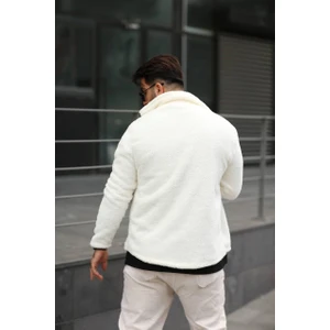 Cender Trend Moda Erkek Içi Yünlü Gömlek Pelüş Moda Ceket Tarzı Düğmeli