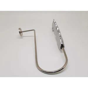 MGE HOME Perde Aksesuarı Gümüş Renkli Altın Yaprak Desenli 1. Sınıf Metal Dekoratif Tasarım