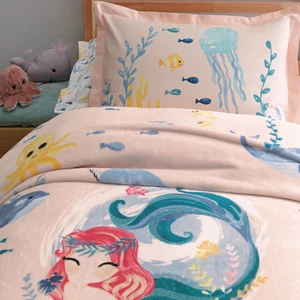 Bedding Minthe Tek Kişilik Wellsoft Battaniyeli Lastikli Çarşaf Seti - Pembe