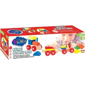 Ahşap Eğitici Bloklu Tren ONY-351 | 8682130993517