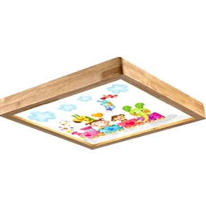 Wood Design World Ahşap Çerçeve Çocuk Odası LED Aydınlatma