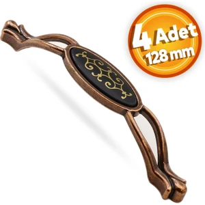 Erdem 128 mm Eskitme Antik Bakır Metal (4 ADET) Mobilya Mutfak Çekmece Dolap Kulpu Kulbu Kulpları