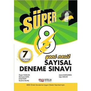 Nitelik Yayınları 8. Sınıf LGS Sayısal 7 Deneme Seti - Güncel