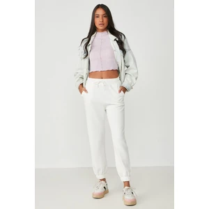 Jogger Lastikli Spor Eşofman Altı 806 Ekru