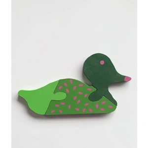 Benekli Ördek Ahşap Puzzle Yapboz