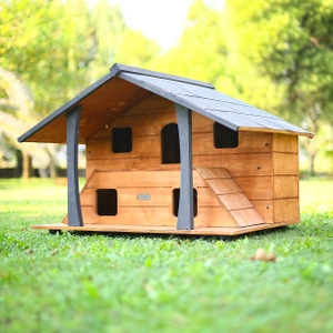 Ahşap Lüks Kedi Evi