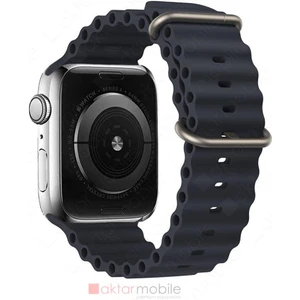 Apple Watch 6 5 4 Se 40 mm Uyumlu Silikon Kordon Ocean Kordon Silindirik Kayış