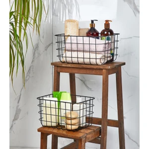 Orsa Home 004 Mat Siyah 2'li Organizer Sepet