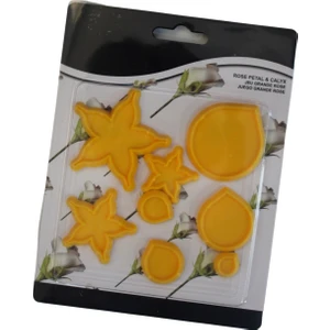 Pastry Planet Gül Plastik Kesme Set