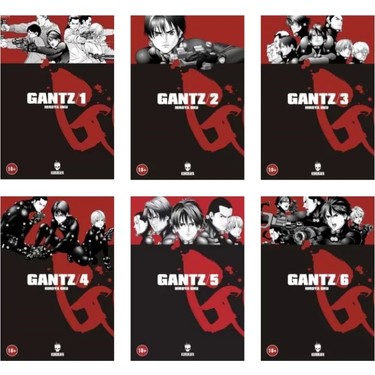 Gantz Manga Serisi 1-2-3-4-5-6 - Hiroya Oku Kitabı ve Fiyatı