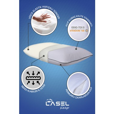 Lasel Sleep - Vısco Comfort Xl- Visco Yastık Ortopedik Boyun Fiyatı