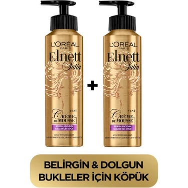 L'Oréal Paris Elnett 2'Li Set Belirgin Ve Dolgun Bukleler İçin Köpük Saç Bakım