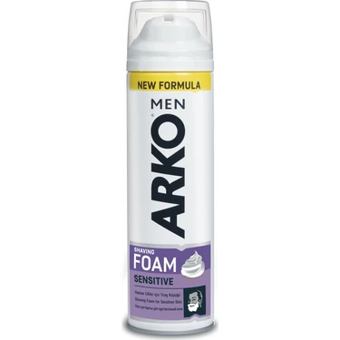 Arko Men Sensitive Hassas Ciltler için Tıraş Köpüğü 200 ml Yerli Üretim Özelliği