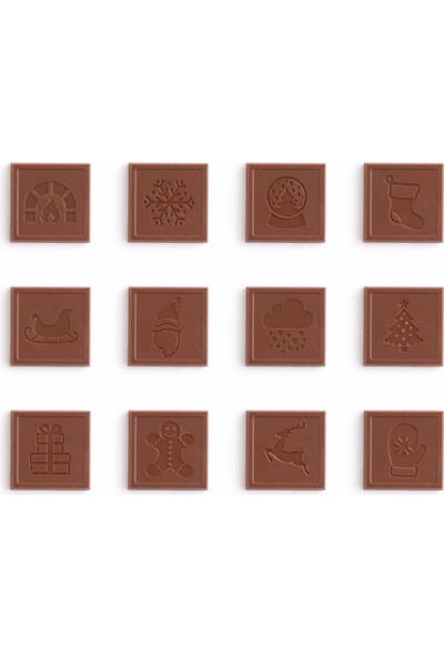 Advent Calender Madlen 120 gr (2) ve Noel Baba Sütlü Çikolata 135 gr (2) 4’lü Set (2 x 120 gr + 2 x 135 gr) Glutensiz